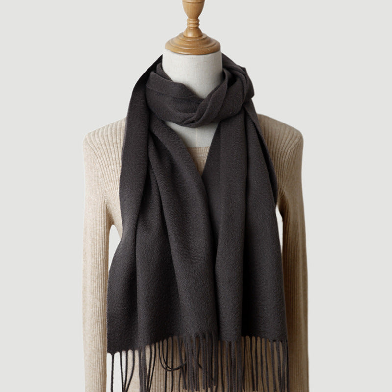 Pure Cashmere Autumn And Winter Tassel Scarf