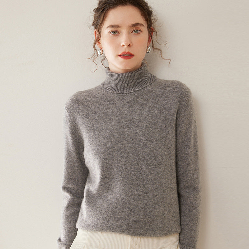Thickened Fall And Winter Turtleneck Cashmere Sweater