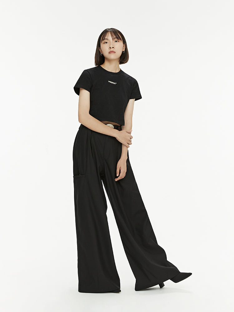 Loose Flared Wide Trousers