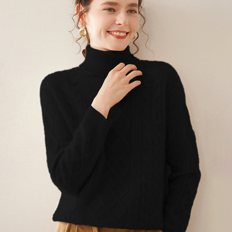 High Lapel Cashmere Sweater
