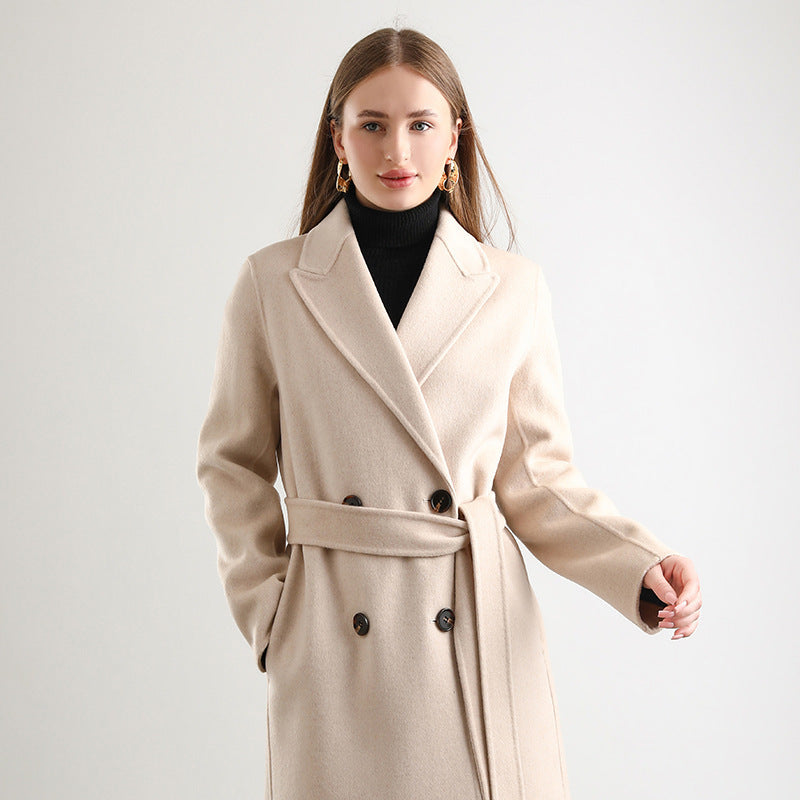 Mid-length Wool Overcoat