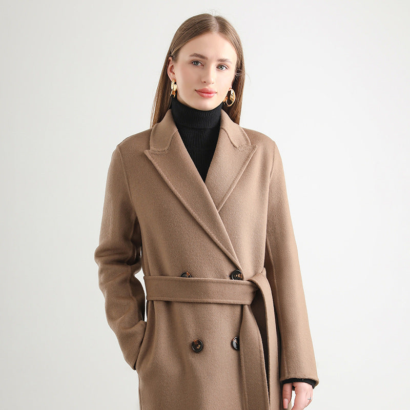 Mid-length Wool Overcoat