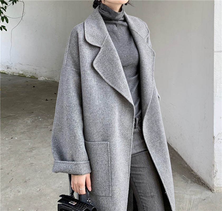 Cashmere Wool Reversible Overcoat