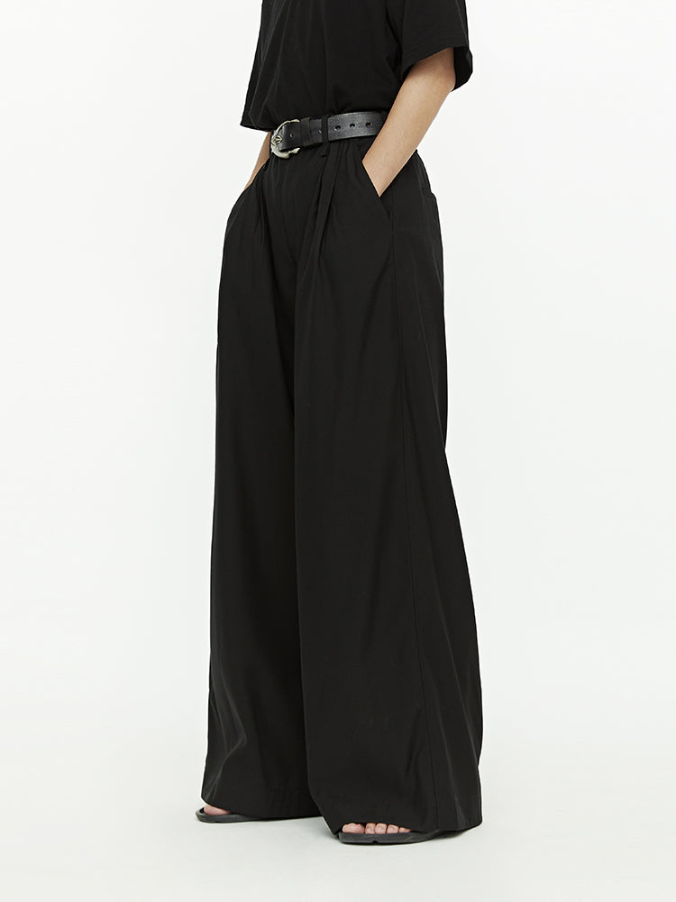Loose Flared Wide Trousers